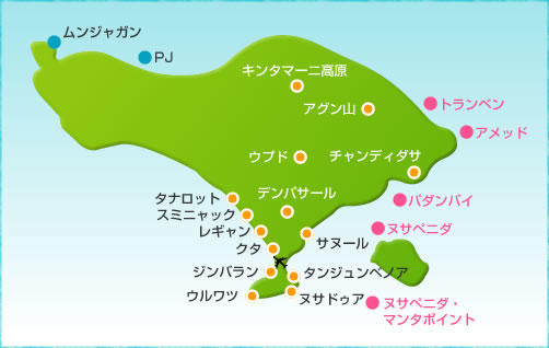 バリ島地図