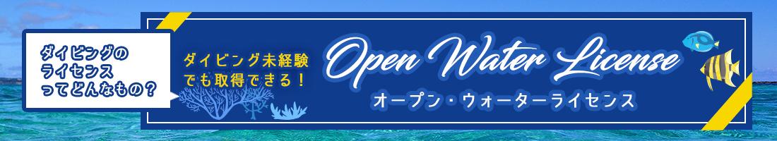 ダイビング未経験でも取得できる！オープンウォーターライセンス！