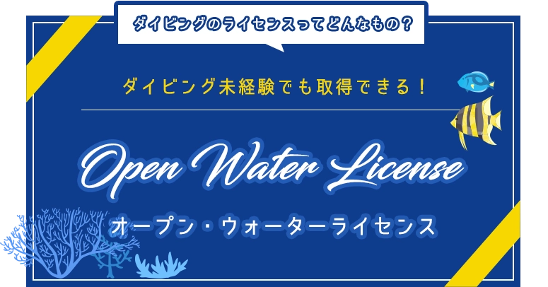 ダイビングのライセンスってどんなもの？ダイビング未経験でも取得できる！オープン・ウォーターライセンス